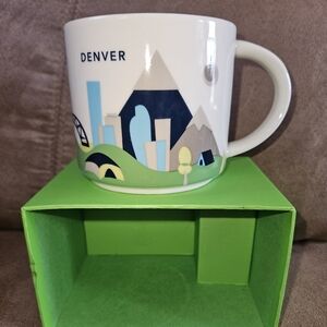 NIB 2015 Starbucks You Are Here Collection Denver 14 Oz. Mug, Partial Box
